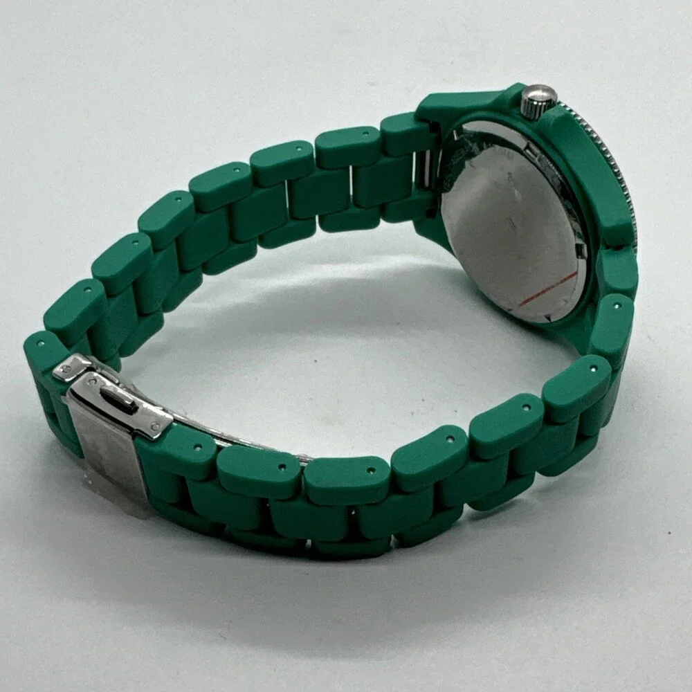Fossil AM4468 Women's Green Resin Bracelet Analog Dial Quartz Wrist Watch AEA350